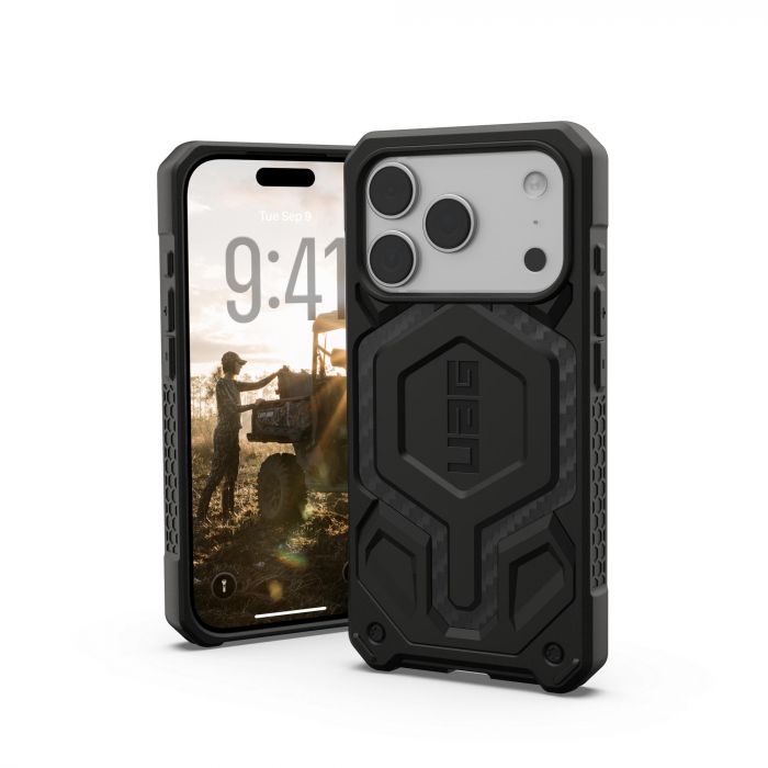 Чохол UAG для iPhone 17 Pro, Monarch Pro MagSafe, Carbon Fiber