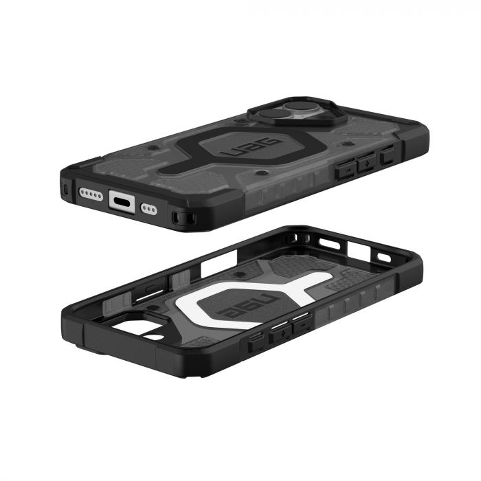 Чохол UAG для iPhone 17, Pathfinder Clear MagSafe, Ash/Black