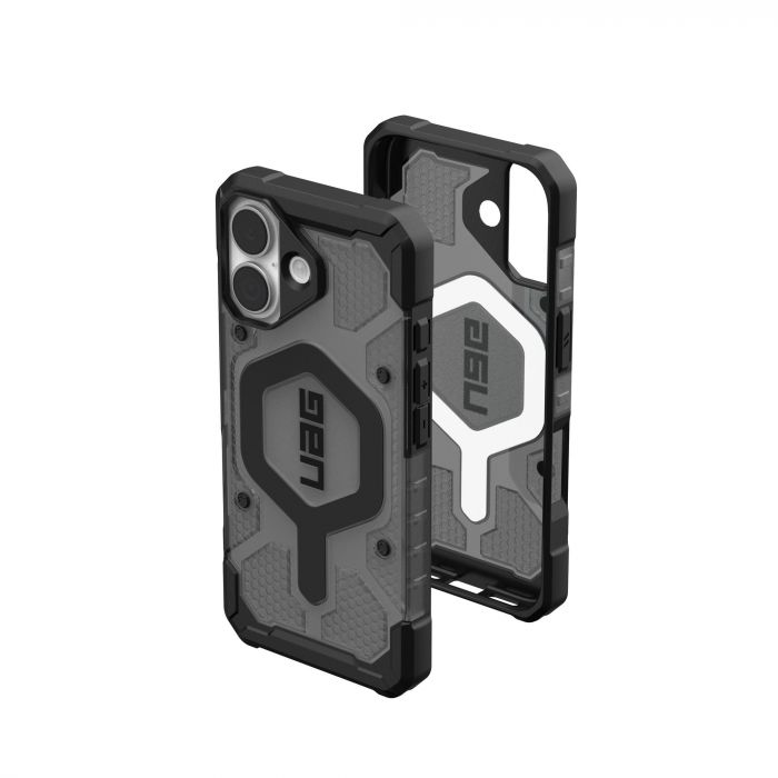 Чохол UAG для iPhone 17, Pathfinder Clear MagSafe, Ash/Black