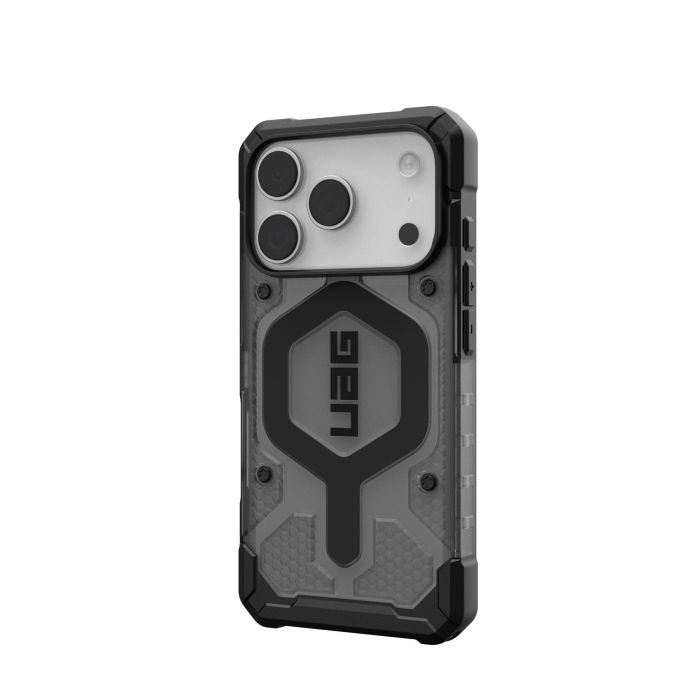 Чохол UAG для iPhone 17 Pro, Pathfinder Clear MagSafe, Ash/Black