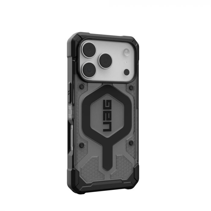 Чохол UAG для iPhone 17 Pro, Pathfinder Clear MagSafe, Ash/Black