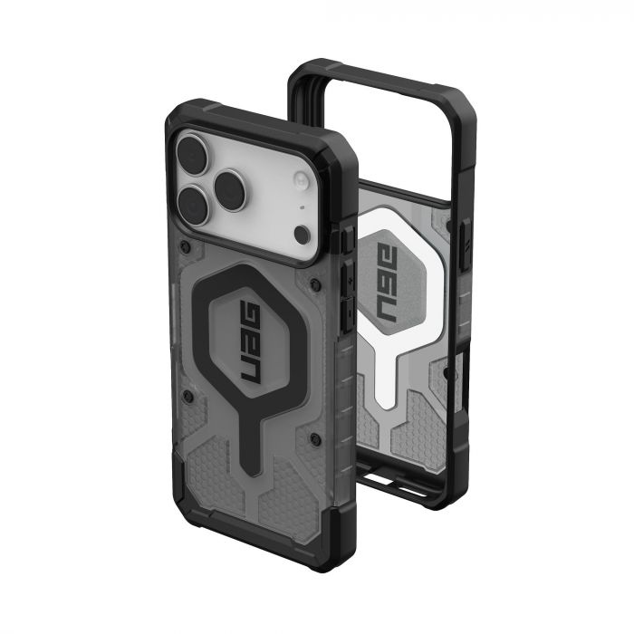 Чохол UAG для iPhone 17 Pro Max, Pathfinder Clear MagSafe, Ash/Black