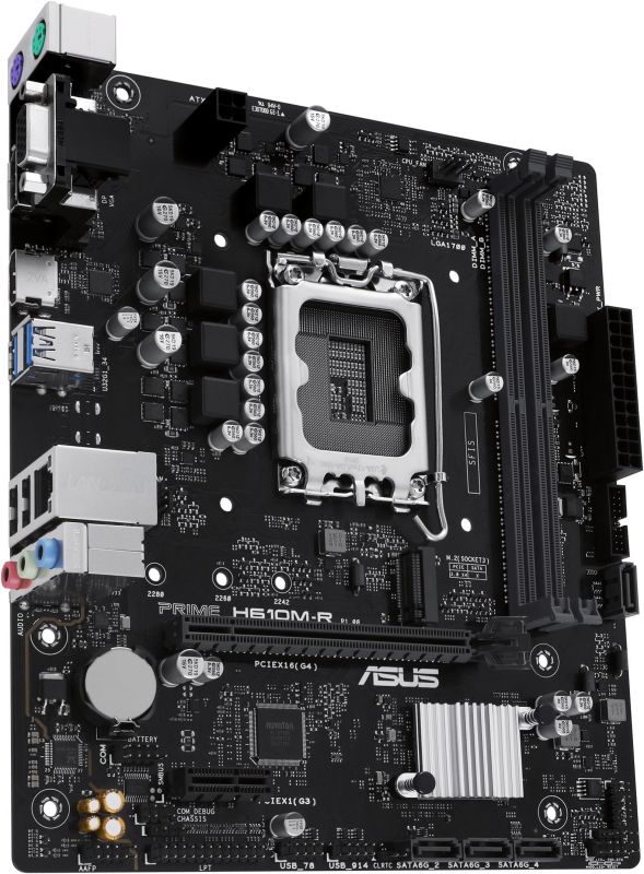 Материнcька плата ASUS PRIME H610M-R-SI s1700 H610 2xDDR5 M.2 HDMI D-Sub DP mATX White BOX WITH ACCESSORY