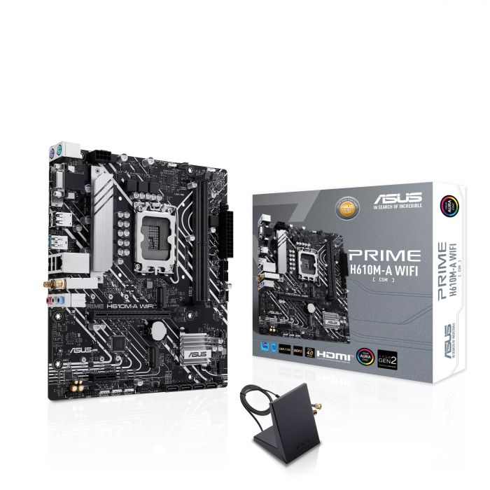 Материнcька плата ASUS PRIME H610M-A WIFI s1700 H610 2xDDR5 M.2 HDMI D-Sub DP Wi-Fi BT mATX