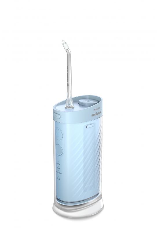 Іригатор Philips портативний Sonicare Compact Flosser 1000, чаша 200 мл, складний, голубий