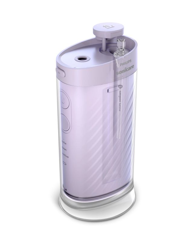 Іригатор Philips портативний Sonicare Compact Flosser 1000, чаша 200 мл, складний, фіолетовий