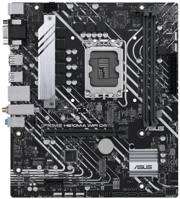 Материнcька плата ASUS PRIME H610M-A WIFI D4 s1700 H610 2xDDR4 M.2 HDMI D-Sub DP Wi-Fi BT mATX