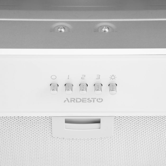 Витяжка ARDESTO вбудована HFI-F900GW, 52см, 700м3ч, скло, 2х1Вт LED, кнопкове, білий