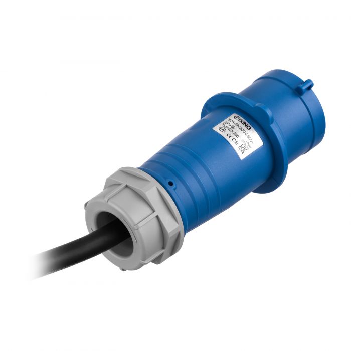 Пристрій розподілу електроживлення MIRSAN MXB, 2U, 16A, 1Ph, 16 гібридних розеток (C13-C19), чорний