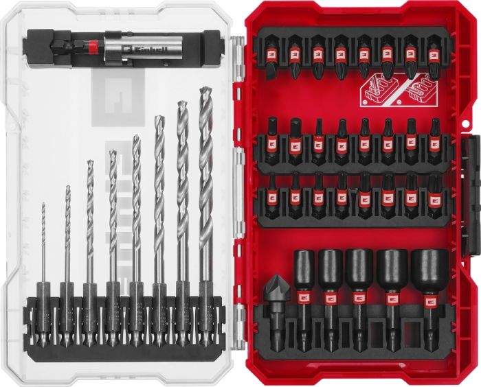 Набір ударних біт і свердл по металу Einhell39 шт M-Case 0.64кг