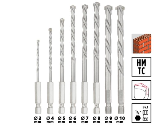 Набір ударних біт і свердл Einhell 95шт XL-Box 1.5кг