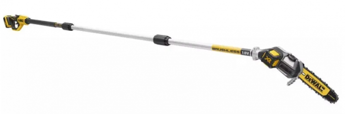 Висоторіз ланцюговий акумуляторний DeWalt безщітковий 18В шина 20см штанга 180-280см 4.0кг без АКБ та ЗП