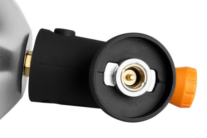 Обігрівач газовий туристичний Neo Tools, 92г/год, картриджний, регулятор, п'єзопідпал, чорний