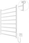 Рушникосушка Hygge Family електрична Leeds, 770х530х85мм, таймер-регулятор, сталь, білий матовий