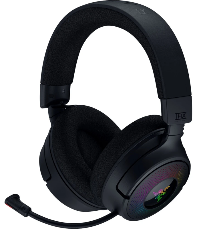 Гарнітура ігрова Razer Kraken V4, USB-A/WL/BT, RGB, чорний
