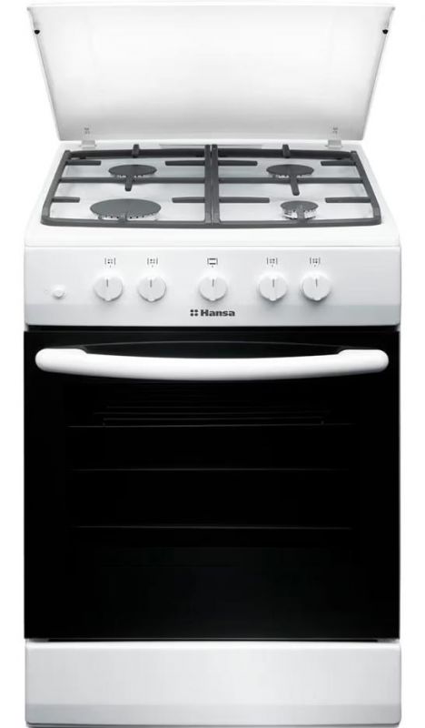 Плита Hansa газова, 56л, 50x60см, чавун, білий