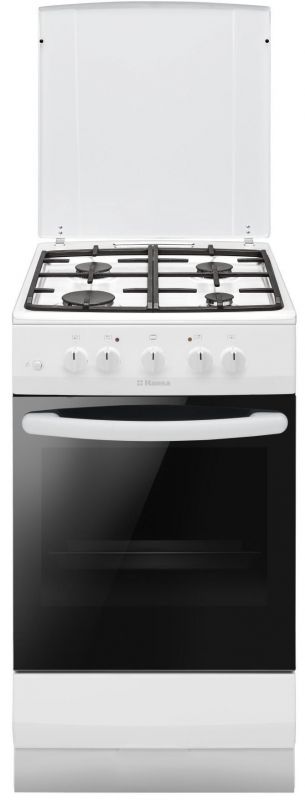 Плита Hansa газова, 56л, 50x60см, чавун, білий