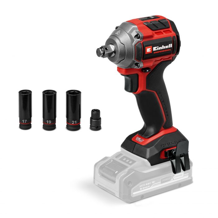 Гайковерт акумуляторний ударний Einhell Professional TP-CW 18/260-C Li BL - Solo 18В безщітковий 260Нм 0-2700об/хв 0.95кг без АКБ та ЗП