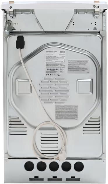 Плита Hansa комбінована, 62л, 50x60см, конвекція, чавун, білий