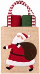 Подарунковий набір рушничків в мішечку Ardesto Christmas Santa 38х63см, 2шт, 100% бавовна, червоний, зелений