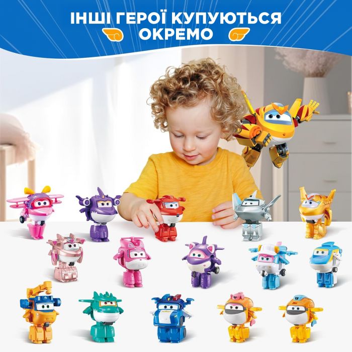 Ігрова фігурка-трансформер Super Wings Transform-a-Bots Золотий Хлопчик (Golden Boy)
