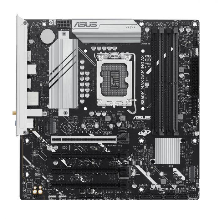 Материнcька плата ASUS B860M MAX GAMING AX s1851 B860 4xDDR5 M.2 DP USB Type-C Wi-Fi BT mATX