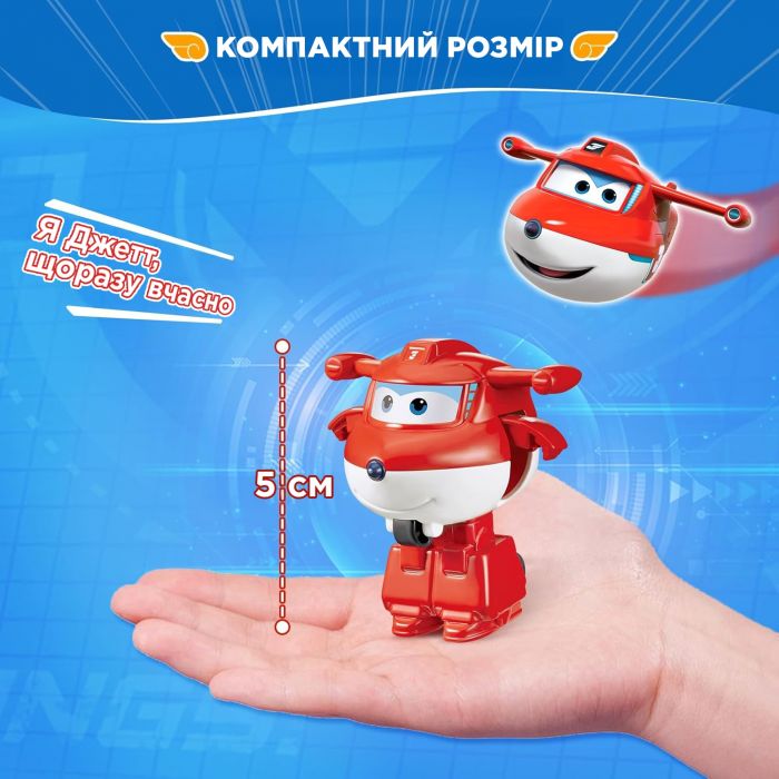 Ігрова фігурка-трансформер Super Wings Transform-a-Bots Джетт (Jett)