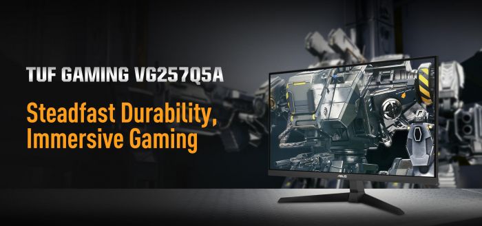 Монітор Asus 24.5" TUF Gaming VG257Q5A 2xHDMI, DP, MM, VA, 200Hz, 0.5ms, sRGB 125%, AdaptiveSync