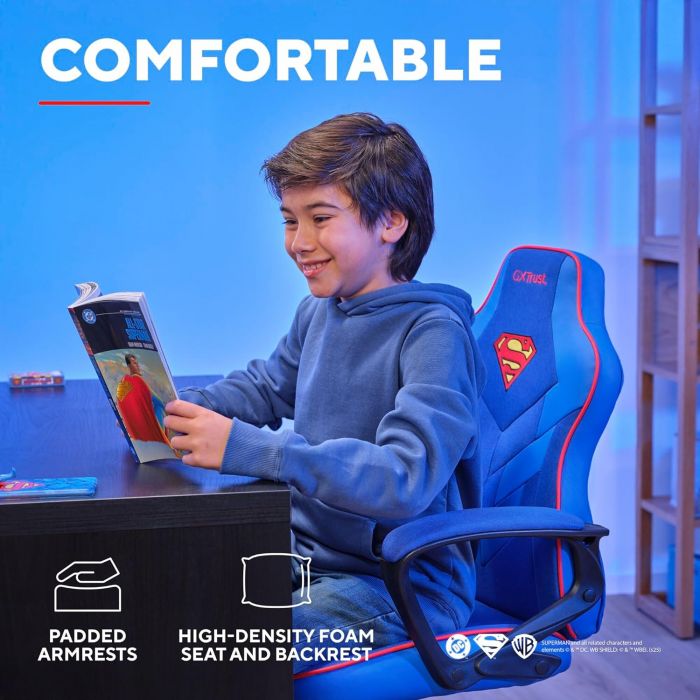 Крісло Trust GXT 703SM Revvo, ПУ шкіра, Foldable Armrests, синій