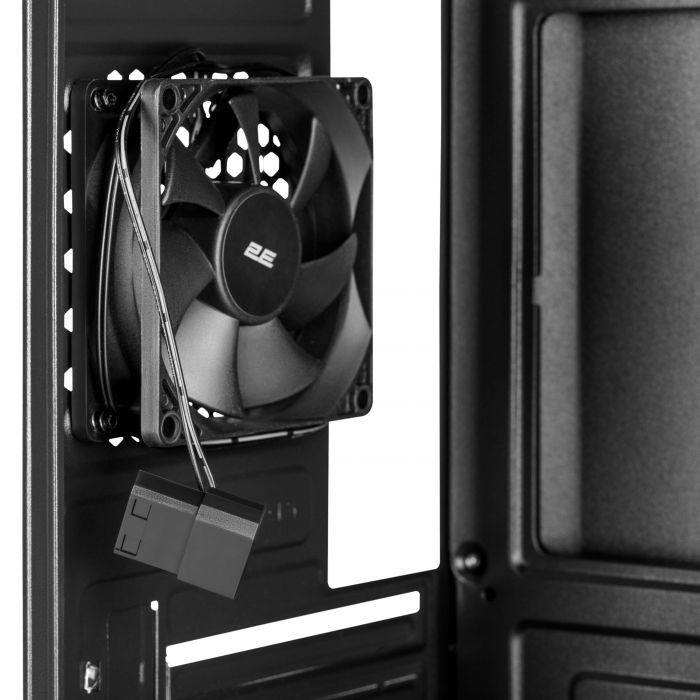 Корпус 2E TeamX TMX03 з БЖ 2E ATX500W, 2xUSB3.0, 1x80мм, VGA 220мм, mATX, чорний