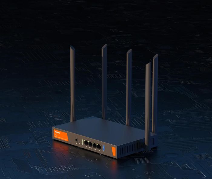 Маршрутизатор TENDA W30E Hotspot AX3000 4xGE (1xGE WAN, 2xGE LAN/WAN, 1xGE LAN)