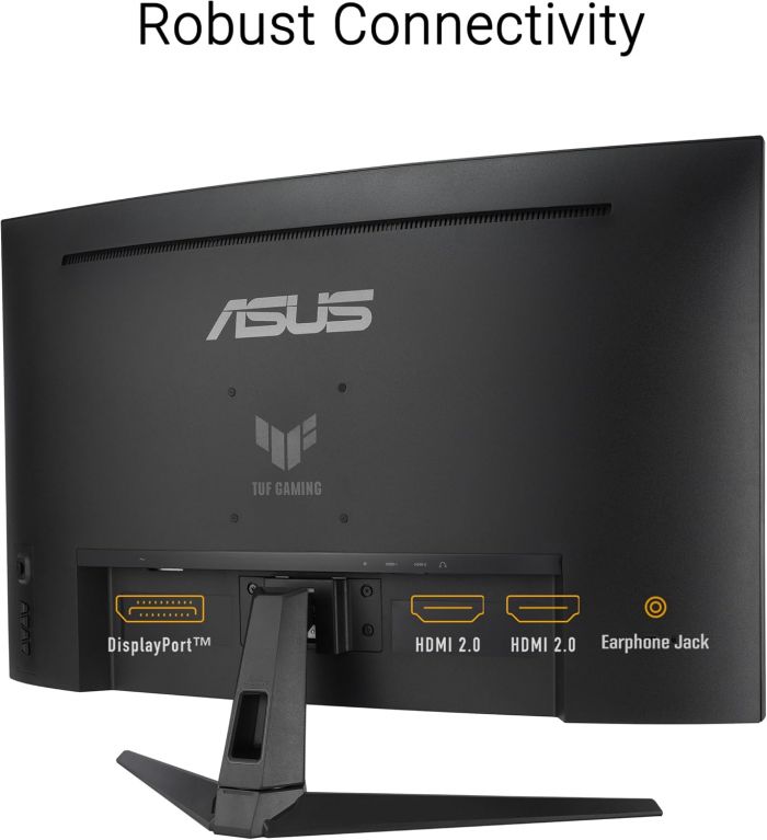 Монітор Asus 31.5" TUF Gaming VG32WQ3B 2xHDMI, DP, MM, VA, 2560x1440, 180Hz, 0.5ms, sRGB 120%, CURVED, AdaptiveSync, HDR10