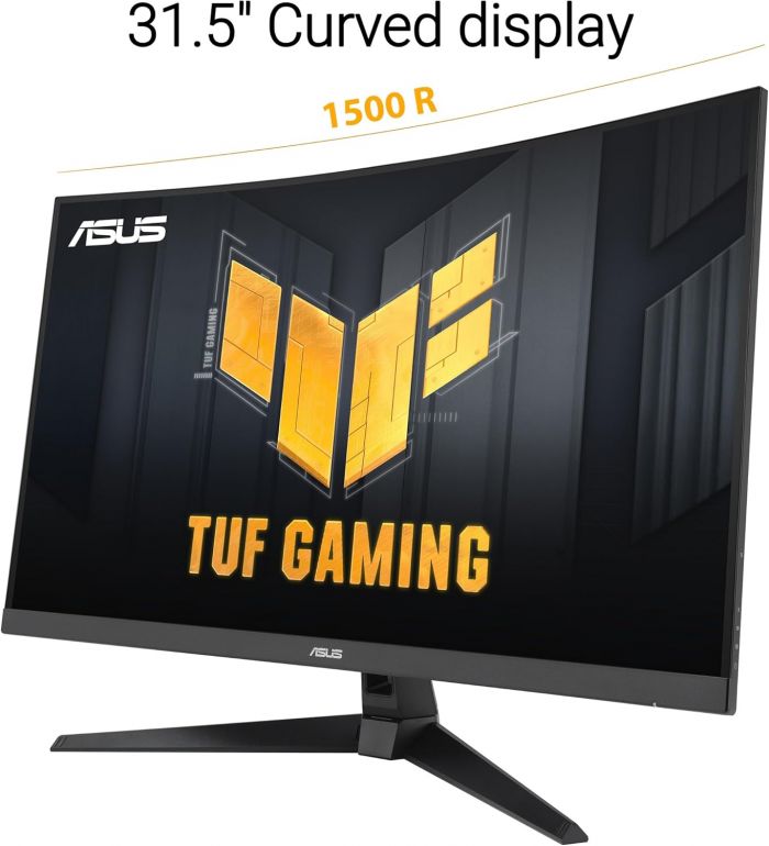 Монітор Asus 31.5" TUF Gaming VG32WQ3B 2xHDMI, DP, MM, VA, 2560x1440, 180Hz, 0.5ms, sRGB 120%, CURVED, AdaptiveSync, HDR10