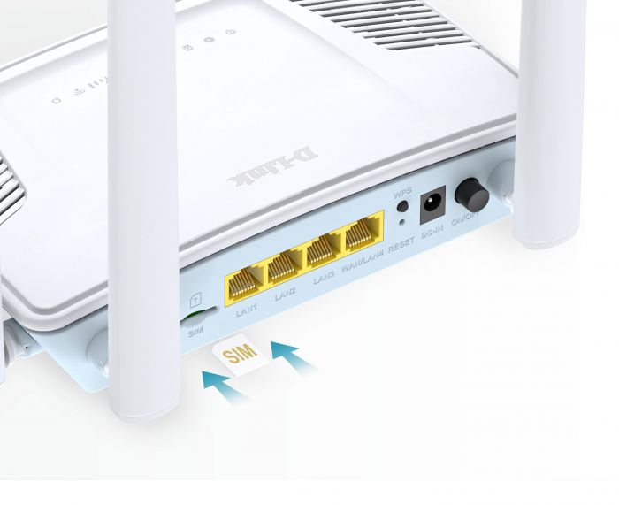 Маршрутизатор D-Link G403C N300, 4G/LTE, 3xFE LAN, 1xFE LAN/WAN
