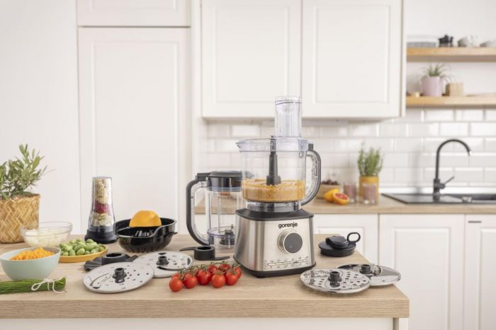 Кухонна машина Gorenje 1500Вт, чаша-пластик, корпус-метал/пластик, чорний