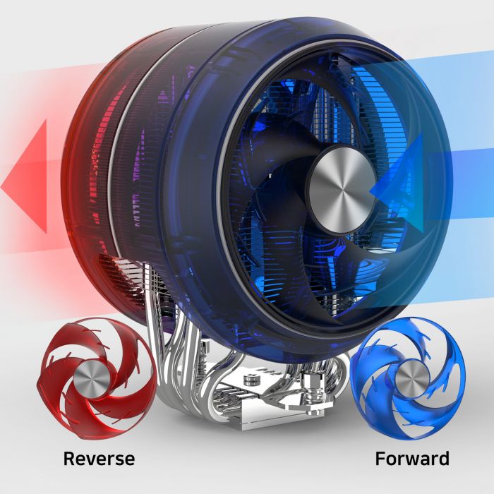 Процесорний кулер Zalman ZET5, ARGB LGA 1851, 1700, 1200, 115x, AM5, AM4,  4pin PWM, 3pin+5VARGB, TDP200W, білий