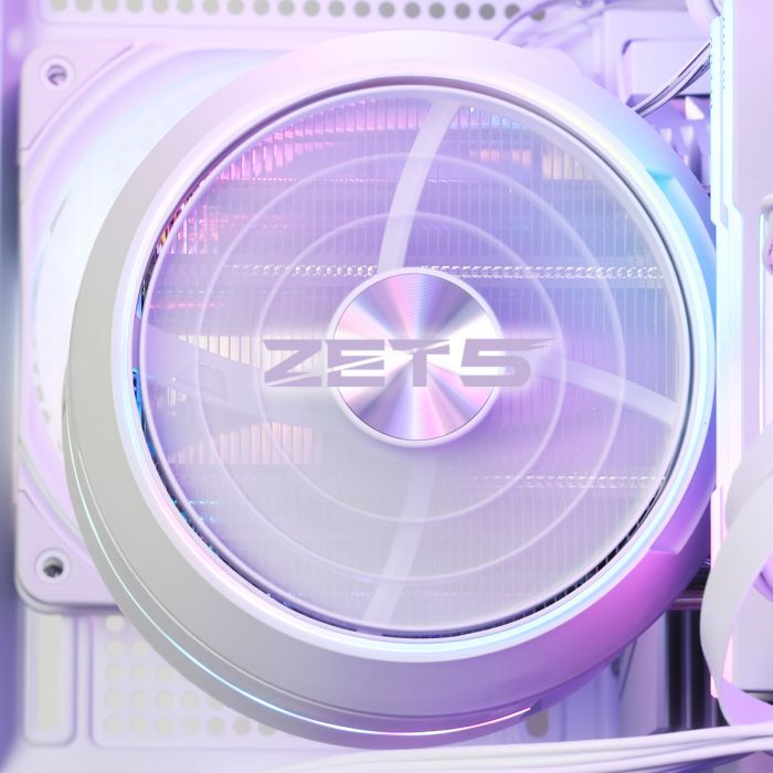 Процесорний кулер Zalman ZET5, ARGB LGA 1851, 1700, 1200, 115x, AM5, AM4,  4pin PWM, 3pin+5VARGB, TDP200W, білий