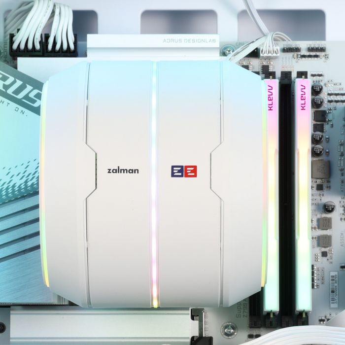 Процесорний кулер Zalman ZET5, ARGB LGA 1851, 1700, 1200, 115x, AM5, AM4,  4pin PWM, 3pin+5VARGB, TDP200W, білий