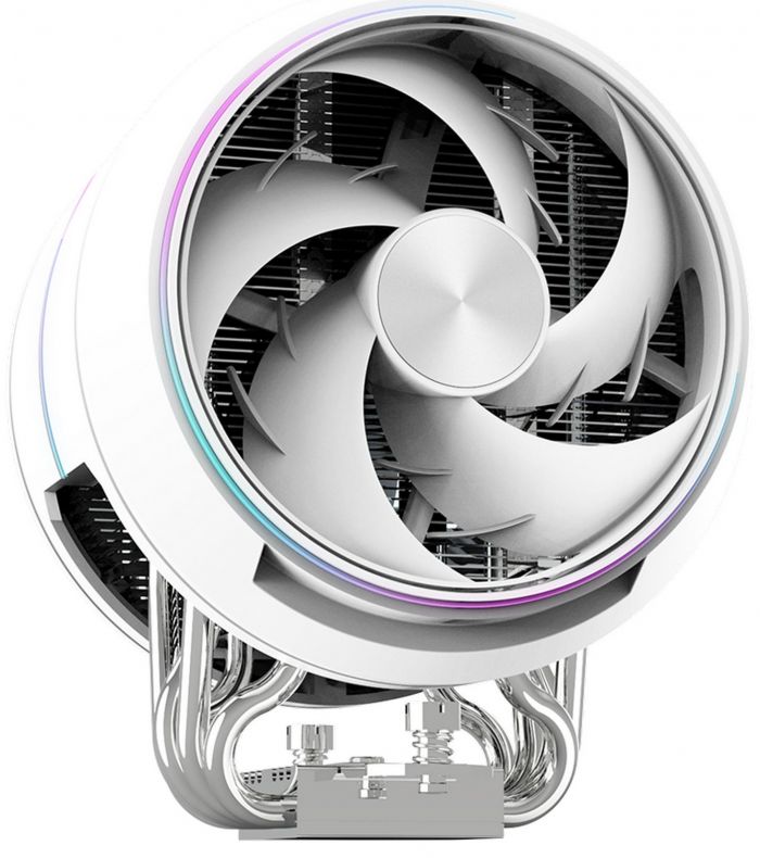 Процесорний кулер Zalman ZET5, ARGB LGA 1851, 1700, 1200, 115x, AM5, AM4,  4pin PWM, 3pin+5VARGB, TDP200W, білий