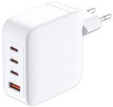 Зарядний пристрій мережевий D-Link DCF-141 140Вт GaN 3хUSB-С, 1xUSB-A, білий