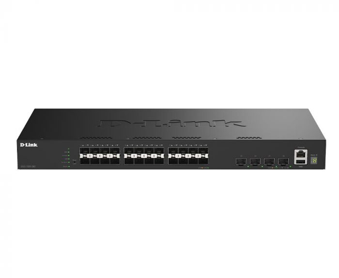 Комутатор D-Link DGS-1530-28S 24xSFP, 4xSFP+, Керований, L2+