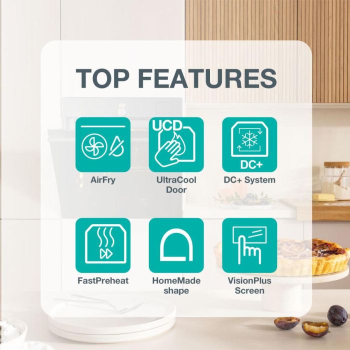 Духова шафа Gorenje електрична компактна, 50л, A+, дисплей, Wi-Fi, ф-ція мікрохвиль, чорний