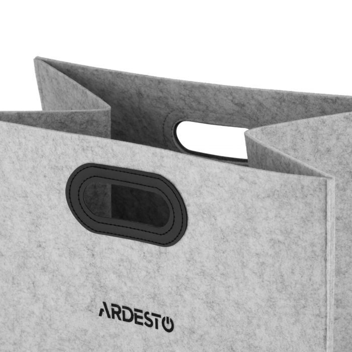 Кошик Ardesto Prestigio 40х30х60см, фетр, сірий