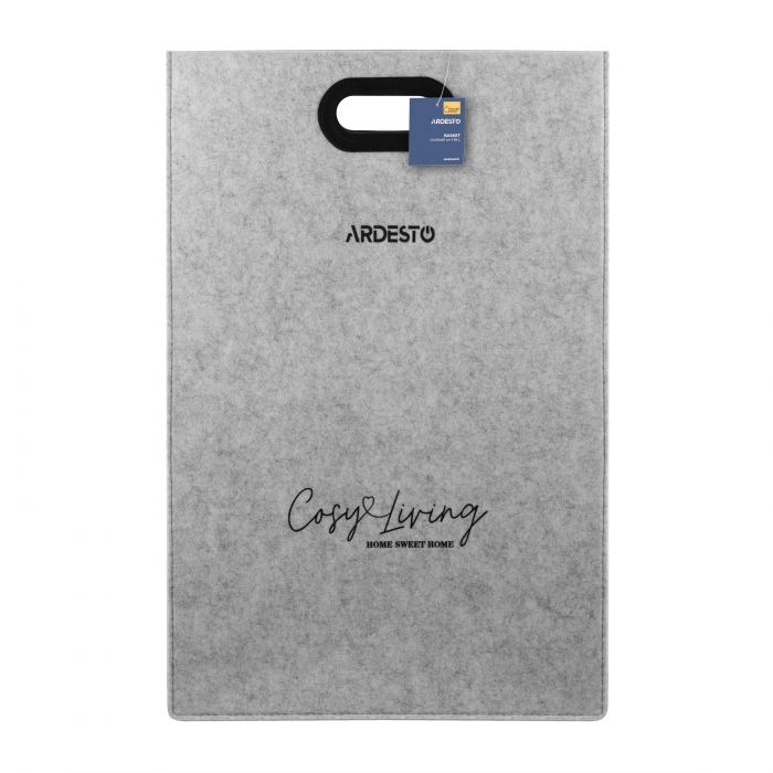 Кошик Ardesto Prestigio 40х30х60см, фетр, сірий