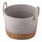 Кошик Ardesto Minimalism 28х28х22см, паперовий шпагат, рогожка, сірий