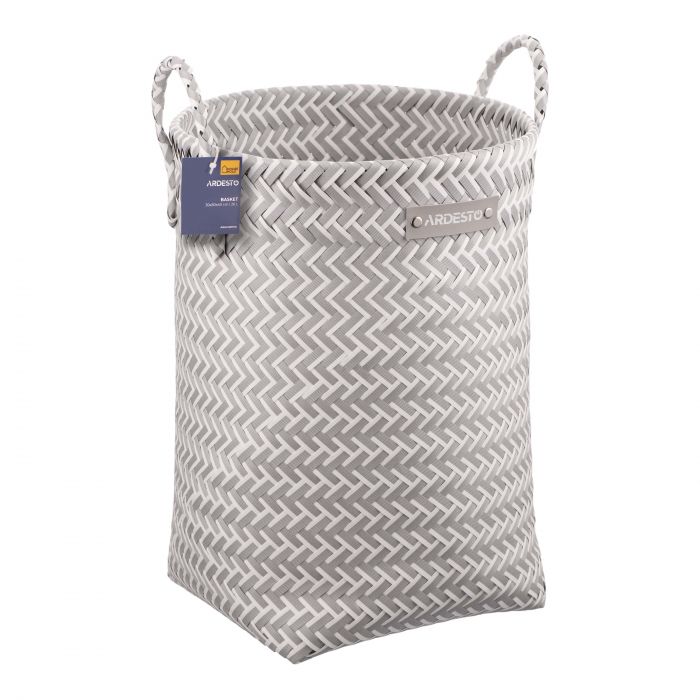Кошик Ardesto Vigor 30х30х40см, поліпропілен, метал, сірий