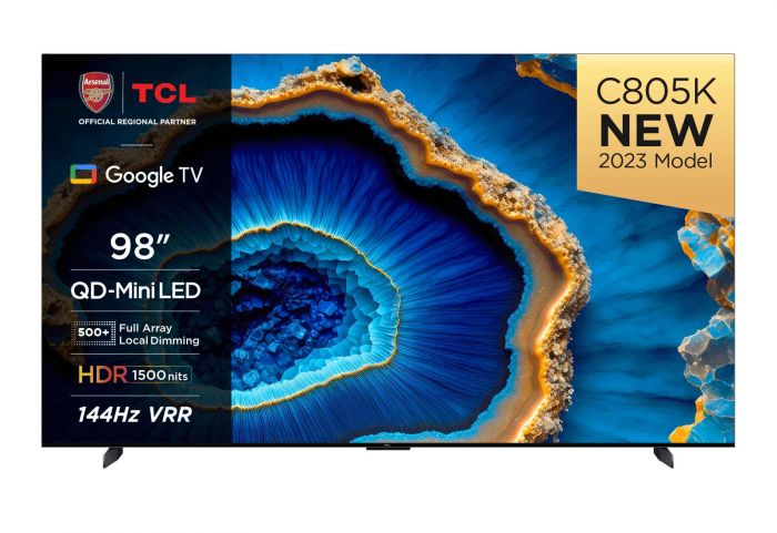 Телевізор 98" TCL MiniLED 4K 144Hz Smart Google TV Titan ONKYO sound