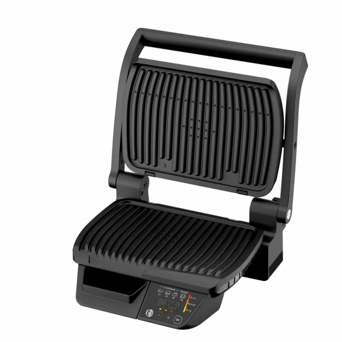 Гриль Tefal прижимний Optigrill , 2000Вт, з`ємні пластини, метал, чорний