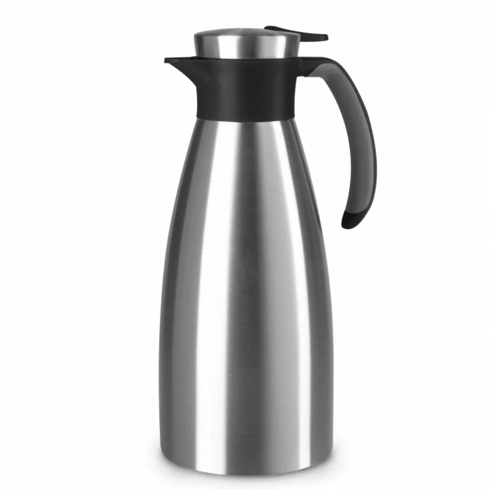 Термоглечик Tefal Soft Grip, 1.5л, нежавіюча сталь, пластик, чорний