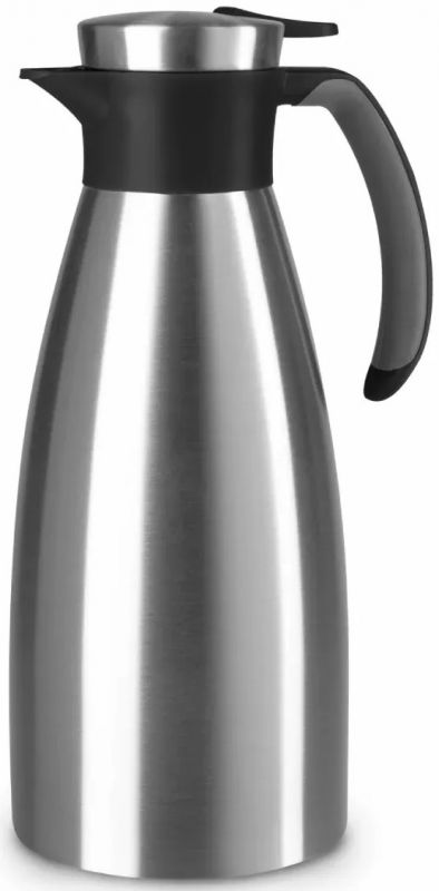 Термоглечик Tefal Soft Grip, 1.5л, нежавіюча сталь, пластик, чорний